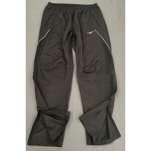 Brooks Windbreaker Pants Mens XL Black Shelter Technology Lightweight Athletic